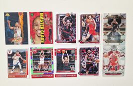 Lot de 10 cartes basket Chicago Bulls NBA