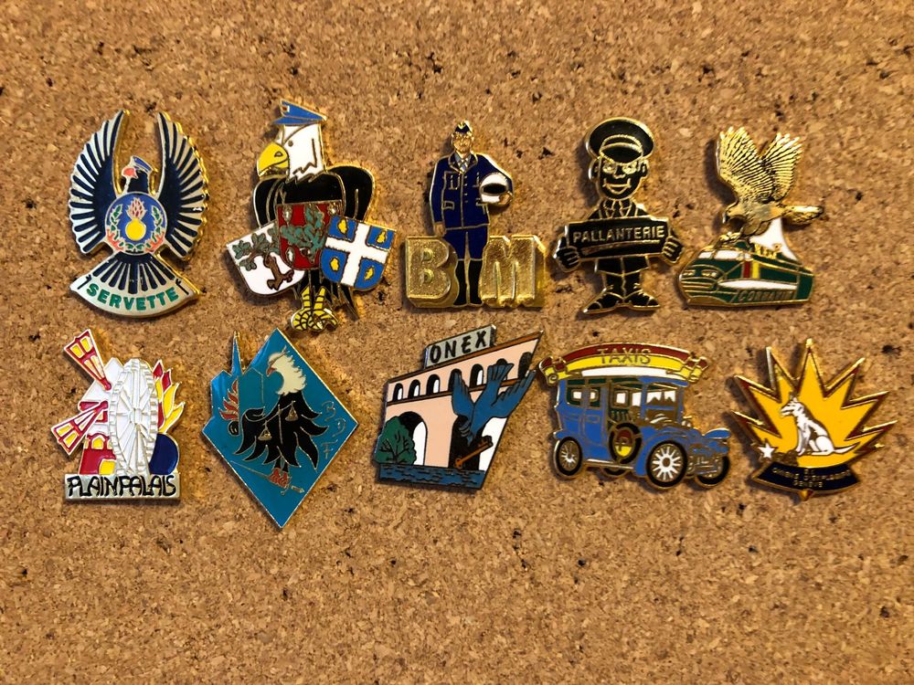 Pins Gendarmerie – Collection Vintage, Lot D'insignes