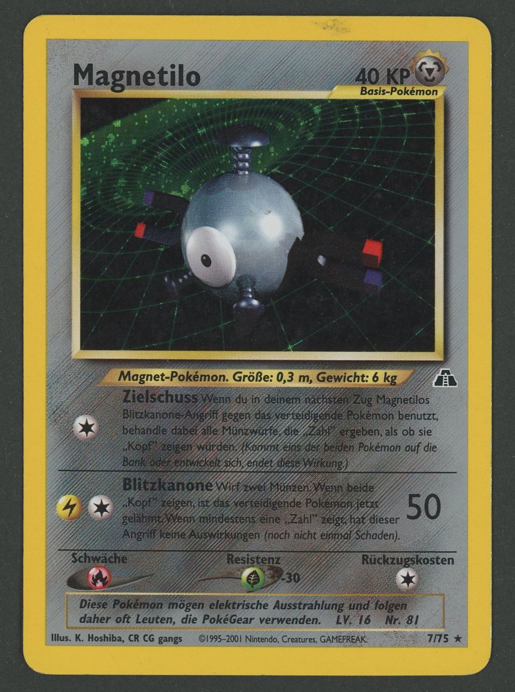 Pokémon Cartes à collectionner: Magnetilo Holo 7/75 Neo Discovery DE ab 1.- – D'occasion à Rupperswil par gengarbasar