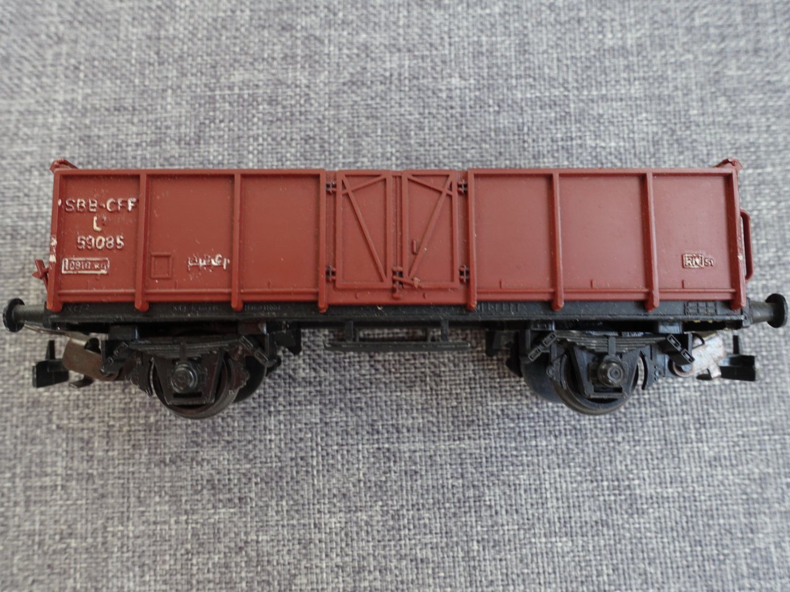 Kleinbahn Modellini di ferrovie: KLEINBAHN No. 325 / SBB offener Güterwagen L7 – Usato da Wallbach venduto da Sarrows