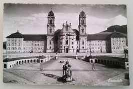 Ansichtskarte Kloster Einsiedeln, gestempelt 1955