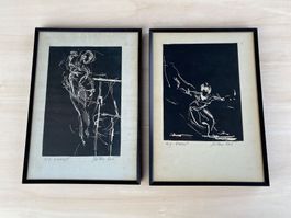 2 Lithographien von Milan Med