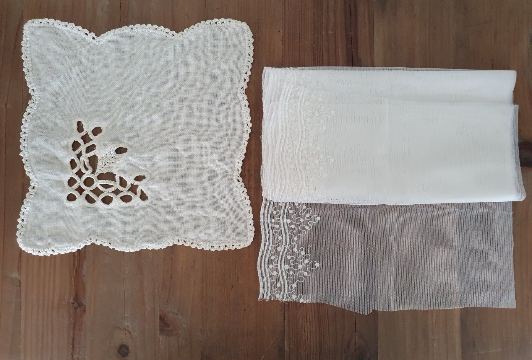 Tessuti: Spitzenstoffe, Spitzenbänder, Spitzendeckeli 6x Antik  LOT – Usato da Marbach SG venduto da ShabbyChicBrocante 3