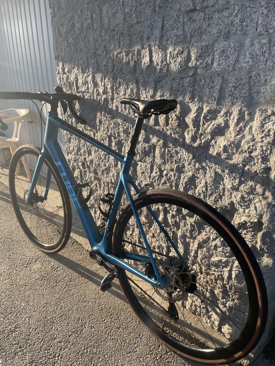Vélo De Route Cube Attain – 2022, Taille 50cm, Bleu, 16 Vitesses – Neuf