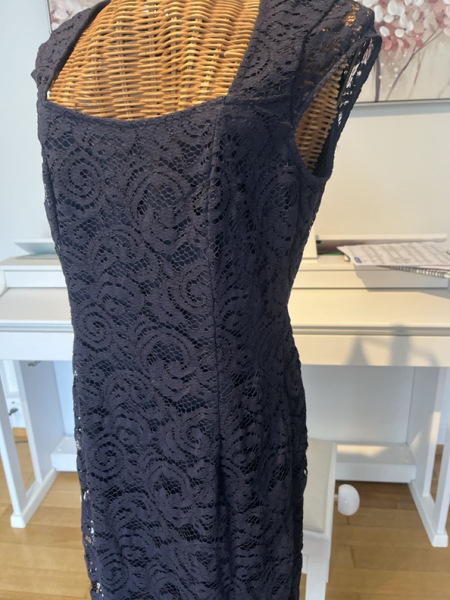 Esprit Kleider: Spitzenkleid, dunkelblau, Esprit, 38 – Gebraucht aus Solothurn von Bobesch08 2