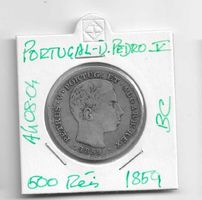 500 reis D.Pedro V du Portugal 1859 en argent