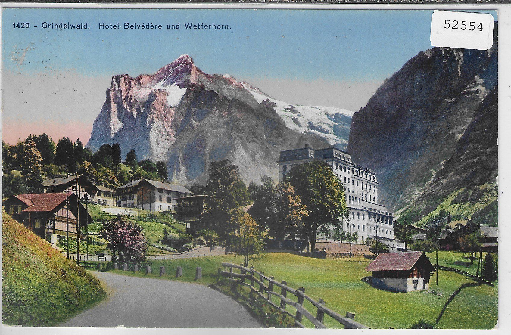 Cartoline postali: Grindelwald - Hotel Belvedere - Litho – Usato da Ettingen venduto da Kartenplanet