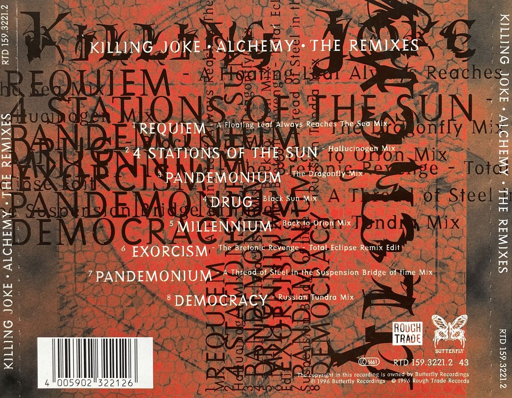 CD: KILLING JOKE - ALCHEMY - THE REMIXES – Usato da Bottens venduto da hotter-than-hell 1