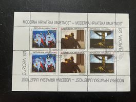 Kroatien 240-242 Kleinbogen  1993 Block Erstag  (A1066)