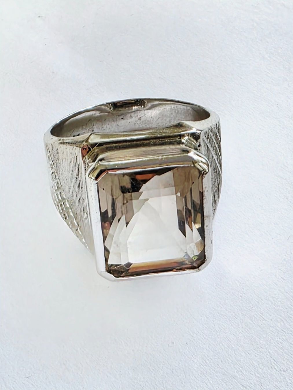 Anelli: Herren Ring Silber mit Rauchquarz Grösse 62 – Nuovo (secondo la descrizione) da Zürich venduto da benedikt12 9