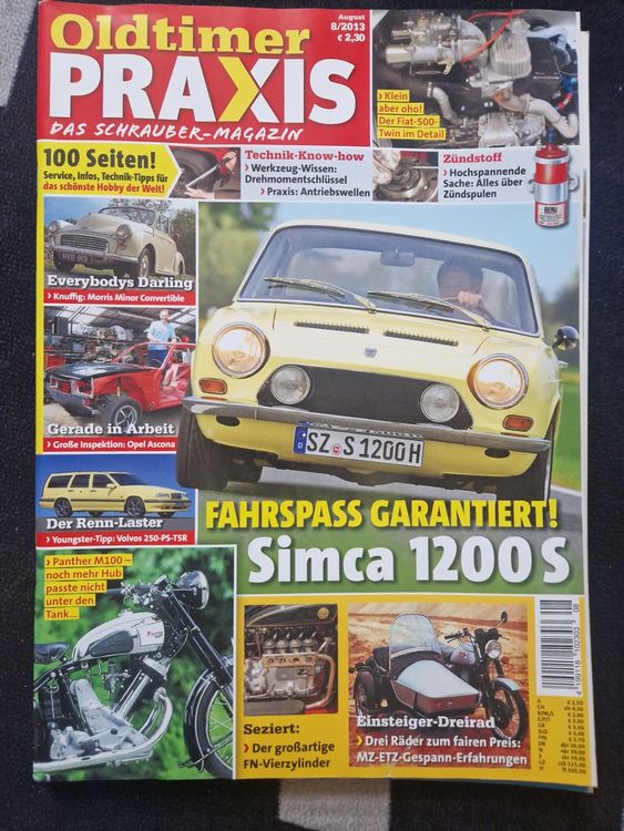 VOLVO 850 T5-R Simca 1200S Panther M100 Opel Ascona (Gebraucht) in ...