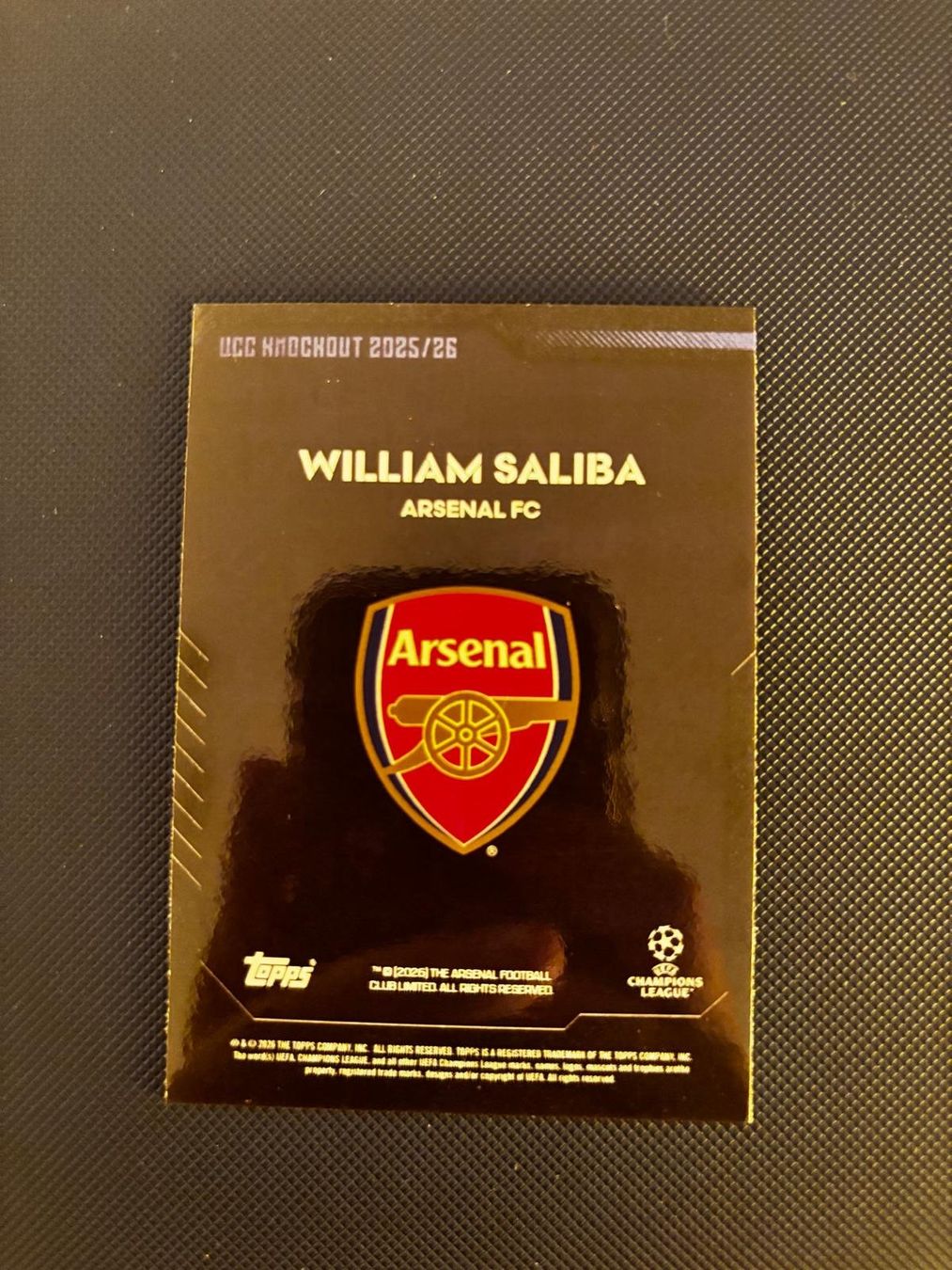 Topps Carte collezionabili: Topps Knockout William Saliba 76/99 – Nuovo (secondo la descrizione) da Châtelaine venduto da Nico_Este 1