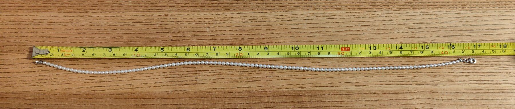 Catenine: Süsswasserperle Kette, 3x4mm, weiss – Nuovo e nell'imballaggio originale da Rümlang venduto da 21f 1