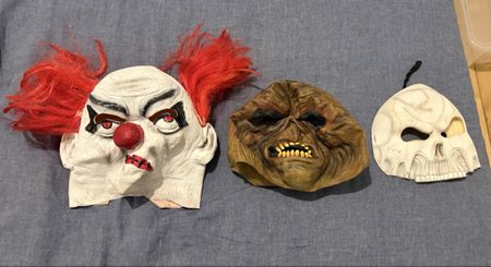 Lot de 3 masques d'horreur pour déguisement