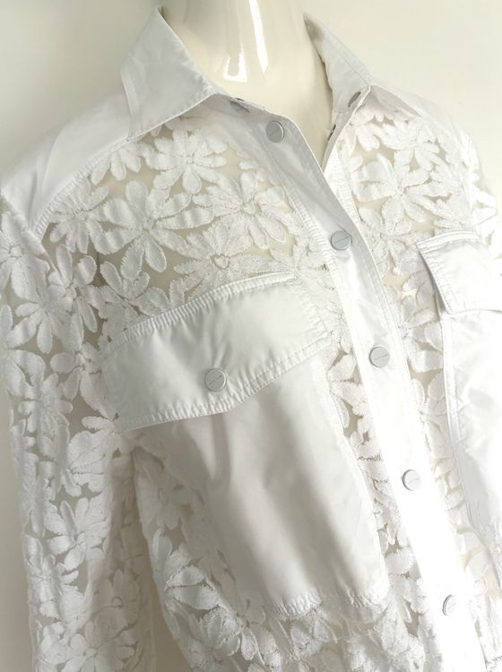 Marc Cain Jacken: MARC CAIN Jacke Bluse Blouson weiss - EU 38 – Gebraucht aus Bottmingen von Merkur_Basel 1
