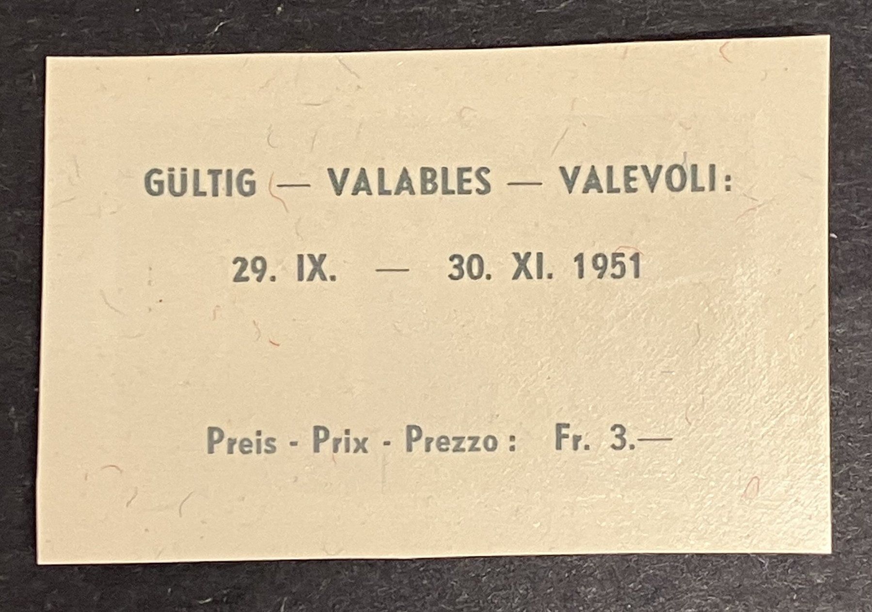 Tutti i francobolli: EINZELWERT AUS LUNABA BLOCK 1951** – Nuovo (secondo la descrizione) da Oberwil BL venduto da SALOB 1