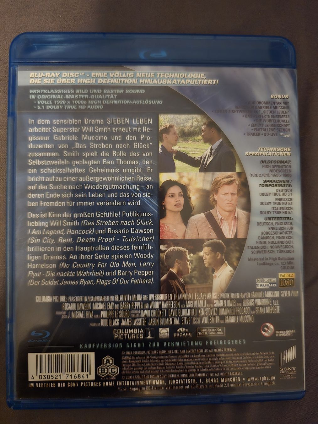 Tutti i DVDs: Blue-Ray Disc - Sieben Leben – Usato da Zug venduto da nic_wlj8 1