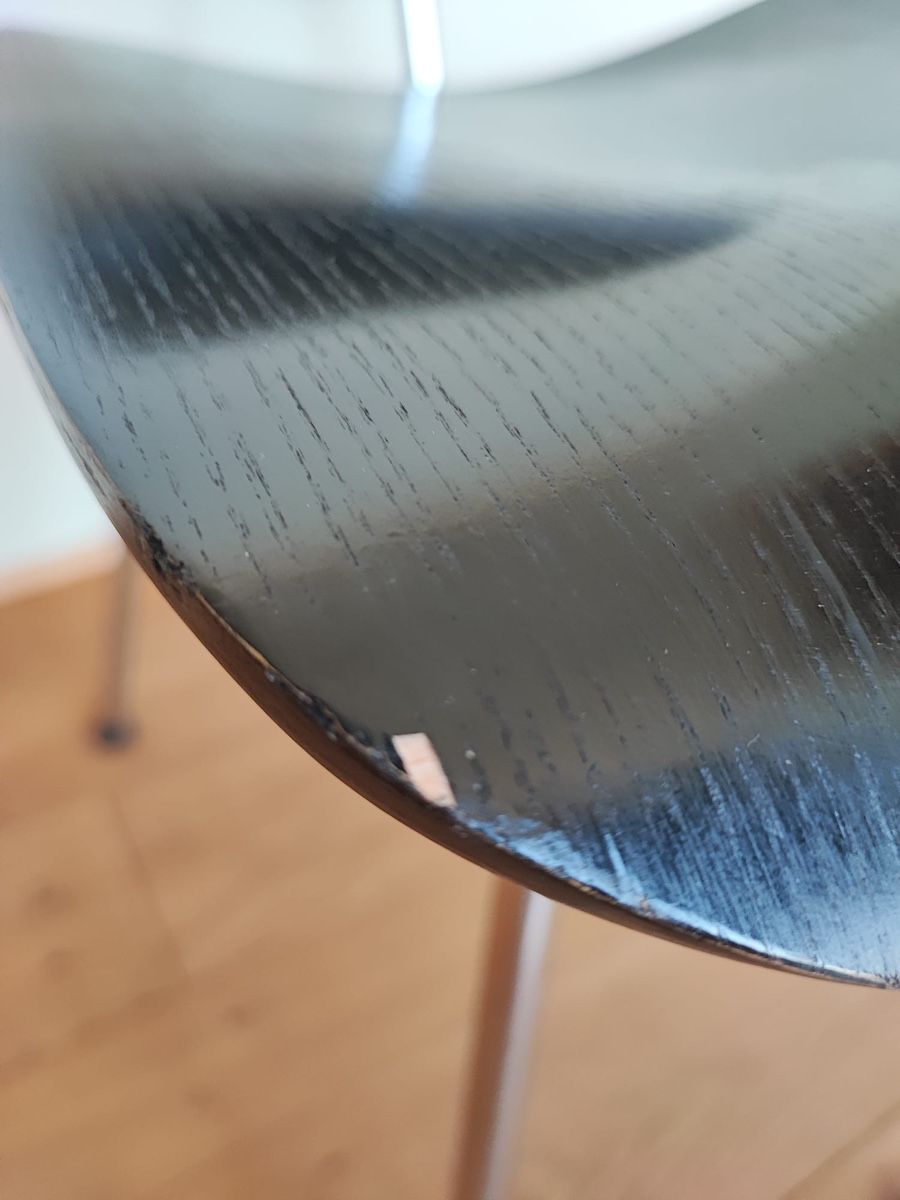 Eames Sedie: DCM Stuhl von Charles & Ray Eames in Schwarz – Usato da Dielsdorf venduto da rlx_geek 2