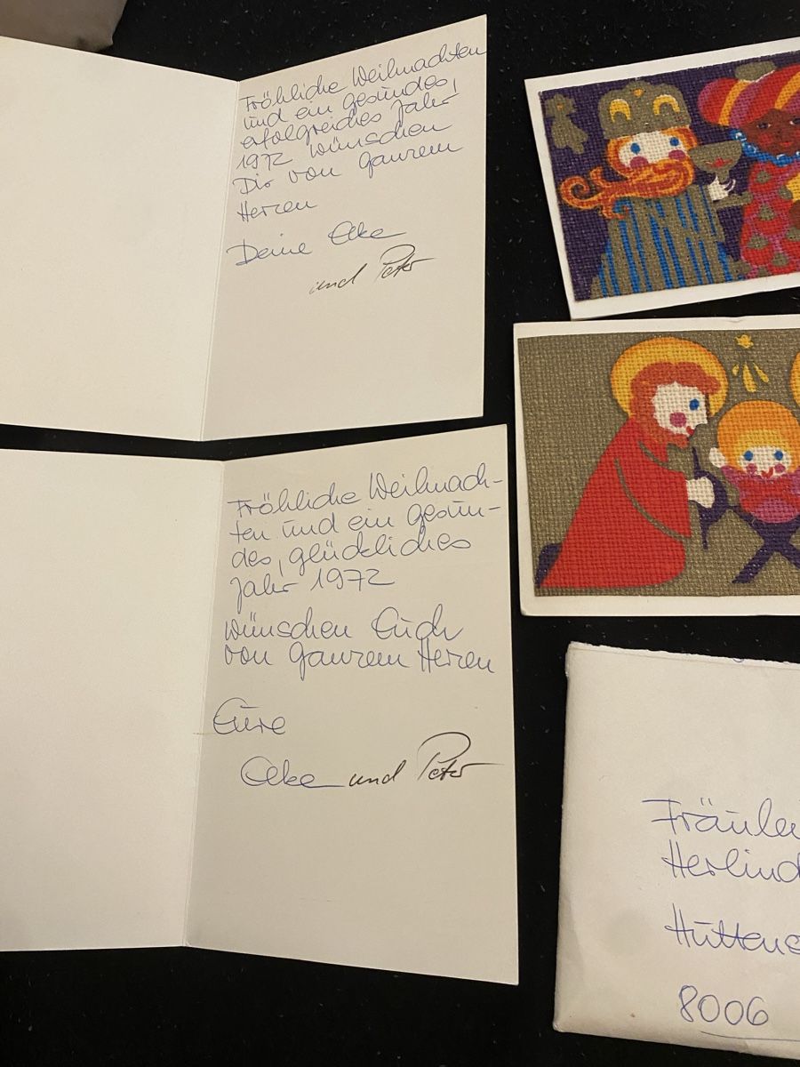 Cartoline: 4er Set Vintage Weihnachtskarten Dänemark 70er – Usato da Buchrain venduto da Sisi83 2