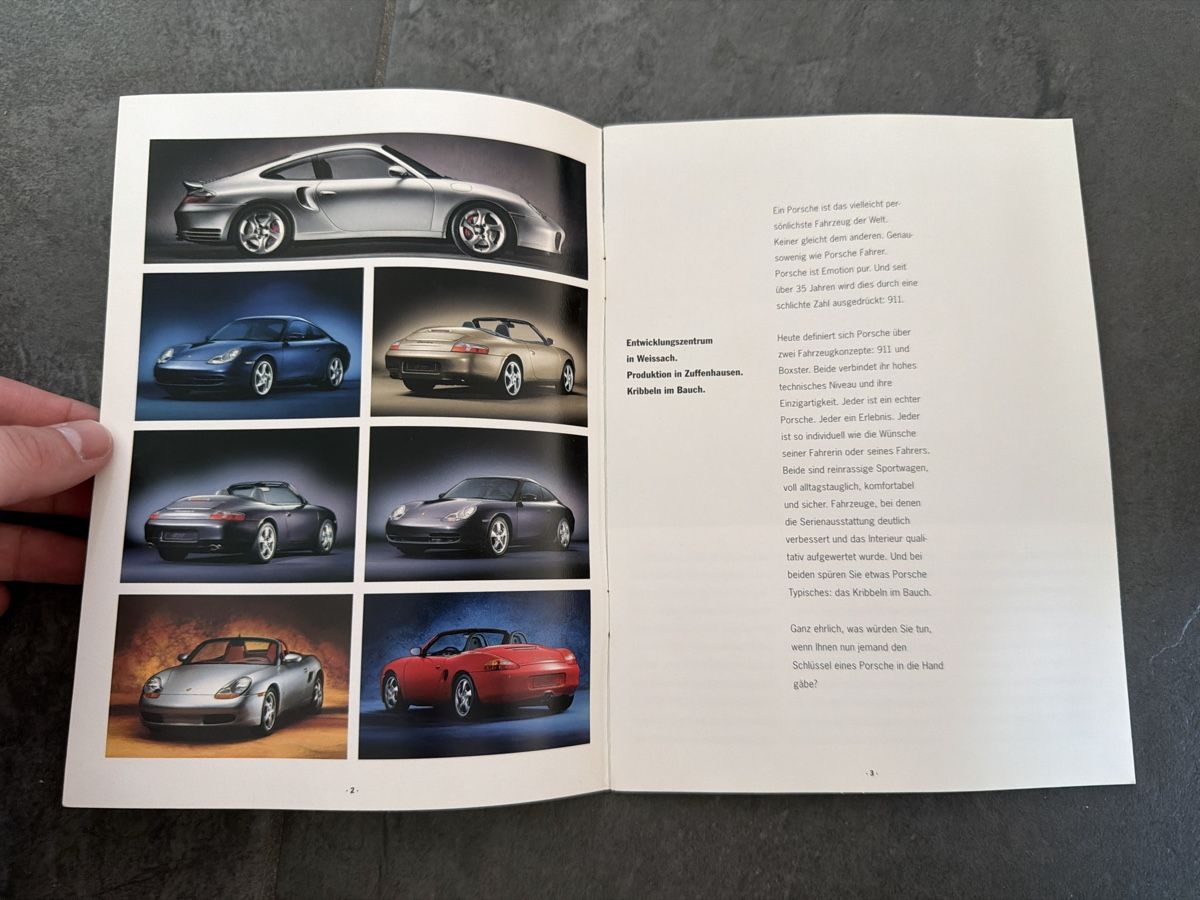 Porsche Documenti: Broschüre von Porsche: Die Modelle – Usato da Wolfwil venduto da Rolex1 1