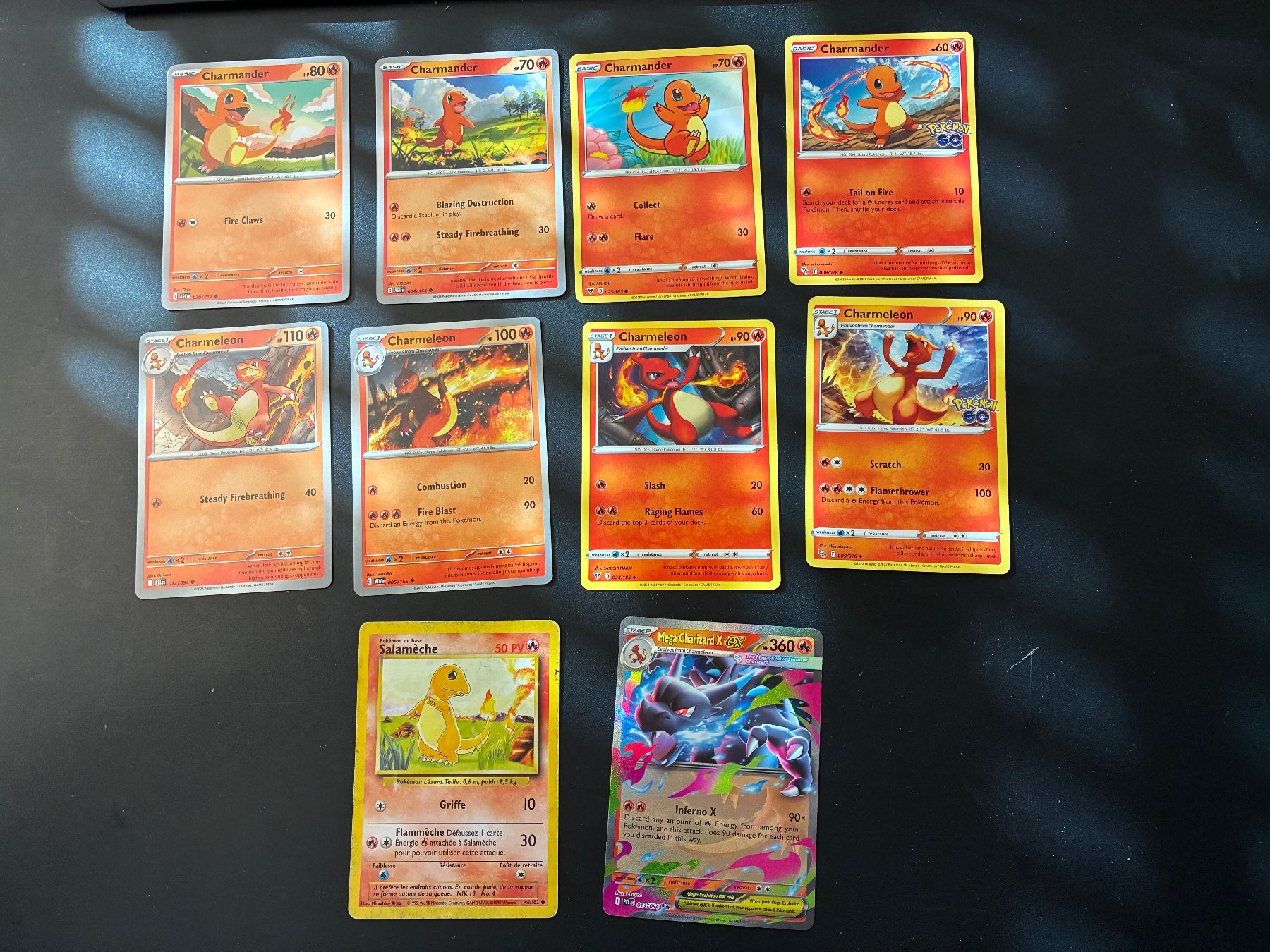 Pokémon Sammelbilder & Trading cards: Grosse Sammlung Charmander,Charmeleon & Mega Charizard X-en – Neu (gemäss Beschreibung) aus Hütten von yve_tf69