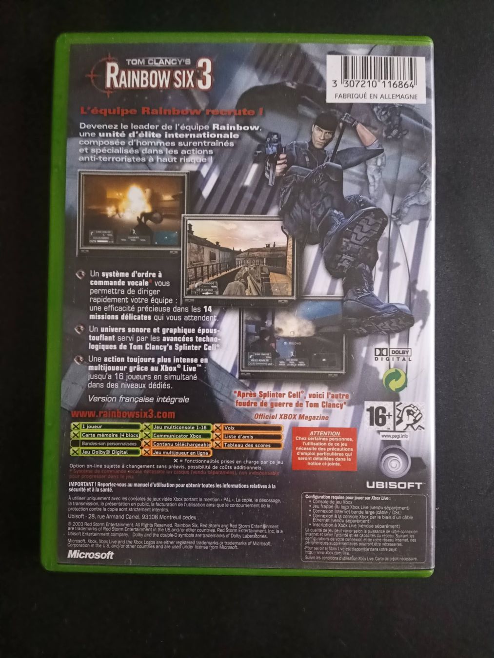 Giochi: Rainbow Six 3  - Xbox – Usato da Renens VD venduto da JoliCoeur1020 1