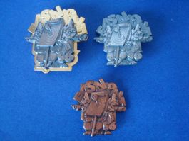 Plaketten Satz 1996 Gold-Silber-Kupfer