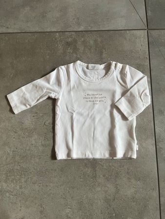 Feetje Langarmshirt, Sweatshirt, weiss, beige Gr. 56 w. Neu