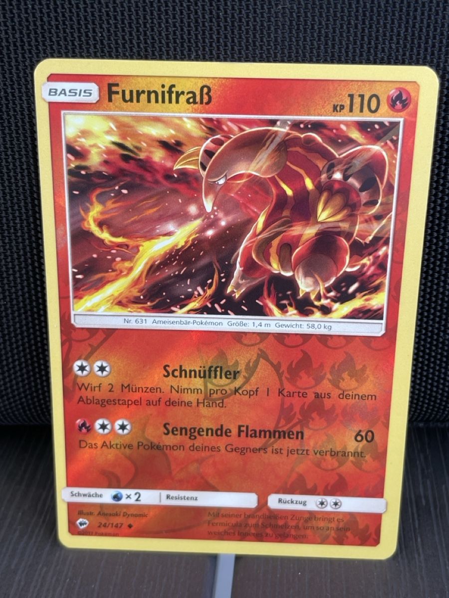 Pokémon Sammelbilder & Trading cards: Furnifrass 24/147 reverse – Gebraucht aus Hugelshofen von Suimosa