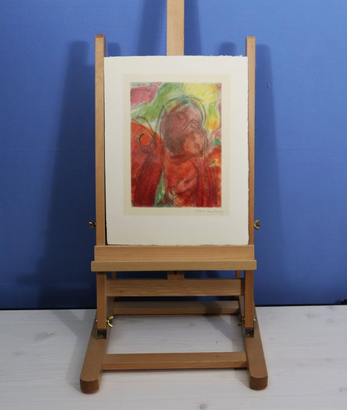 Grafica & Litografie: Nora Anderegg 1908-2000, Farblithographie "Mutter und Kind" – Usato da Zug venduto da Kunst-Fundgrube