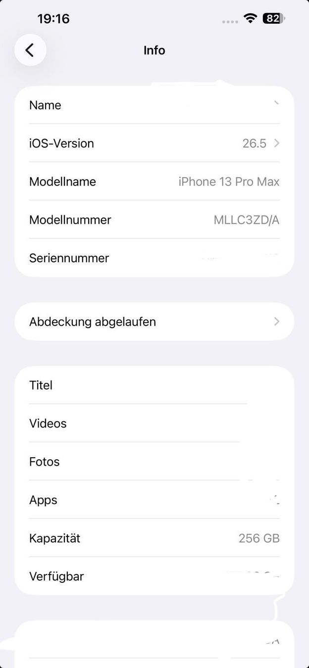 Apple Portables: iPhone 13 Pro Max silber 265GB – D'occasion à Amden par pia_q2m5 7