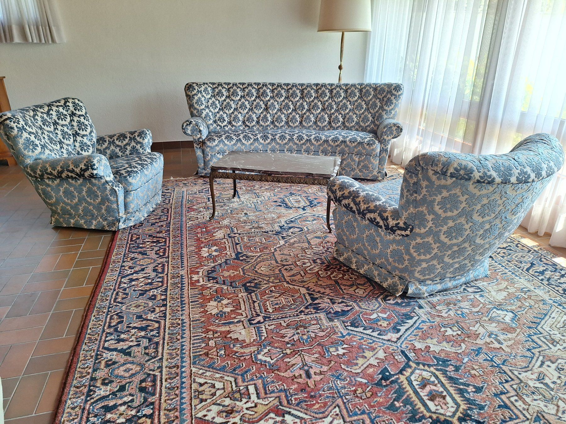 Sessel: 2 fauteuils bleu cendré - Salon complet – Gebraucht aus Satigny von jfl_r6bc 1