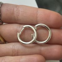 Kleine Silber 925 Kreolen