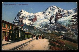 Wengernalp, Bergbahn-Station, Blick auf 