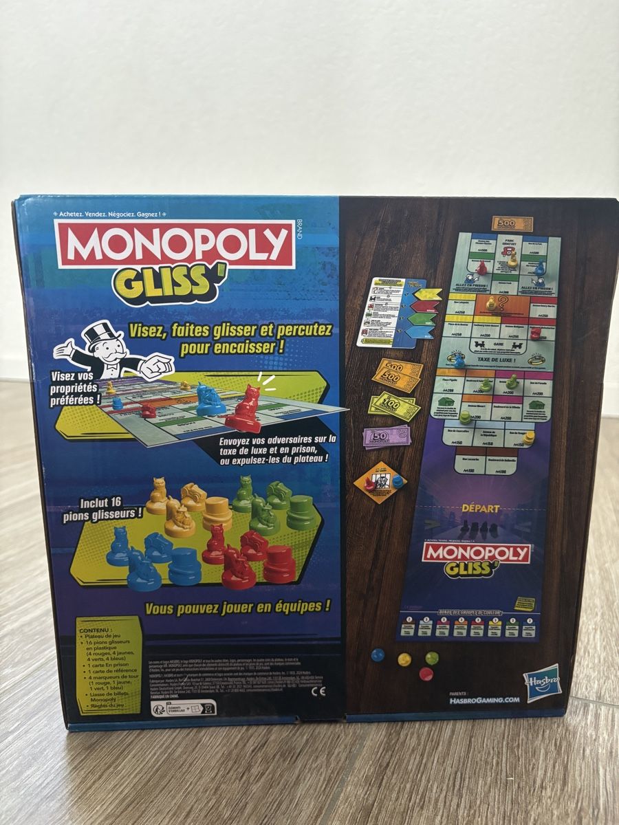 Jeux: Jeu Monopoly Gliss neuf – Neuf avec emballage d'origine à Wavre par lin_v77j 1