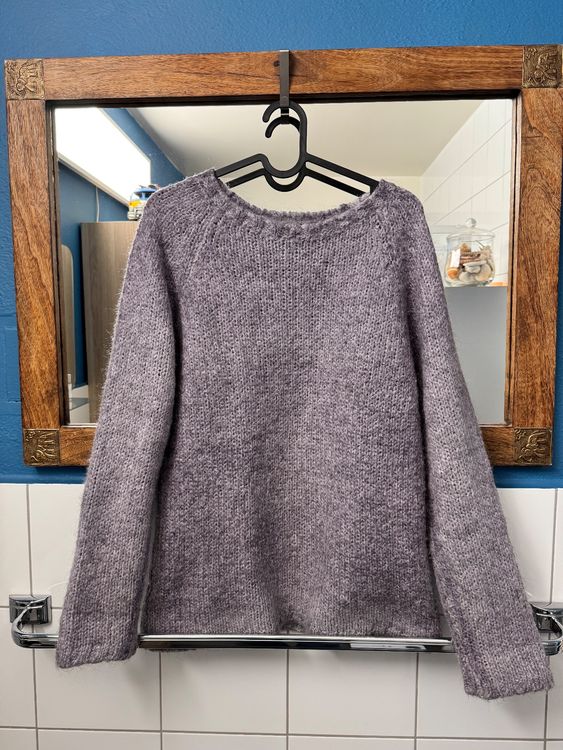 Robe Pull Violet Dressbarn Taille M - Col V Manches 3/4 - Occasion Très Bon état