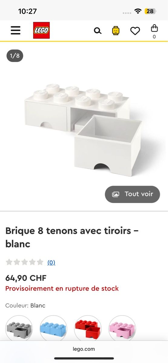 Lego Spielzeuge: Boîte de rangement LEGO® blanche – Gebraucht aus Tafers von gen_9jsb 4