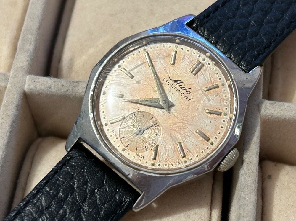 Montre Vintage Mido Multifort Superautomatique – Mécanique Automatique | Montre Homme Rétro En Acier Inoxydable