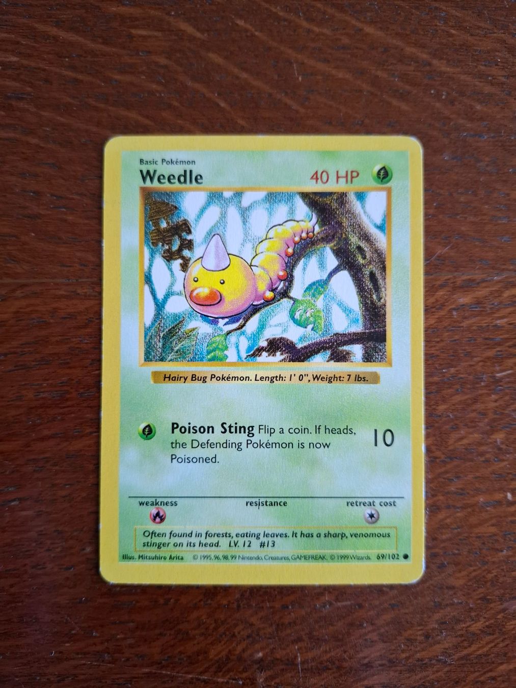 Pokémon Carte collezionabili: Pokemon Weedle Base Set Shadowless 69/102 – Usato da Giornico venduto da ale_lc8k