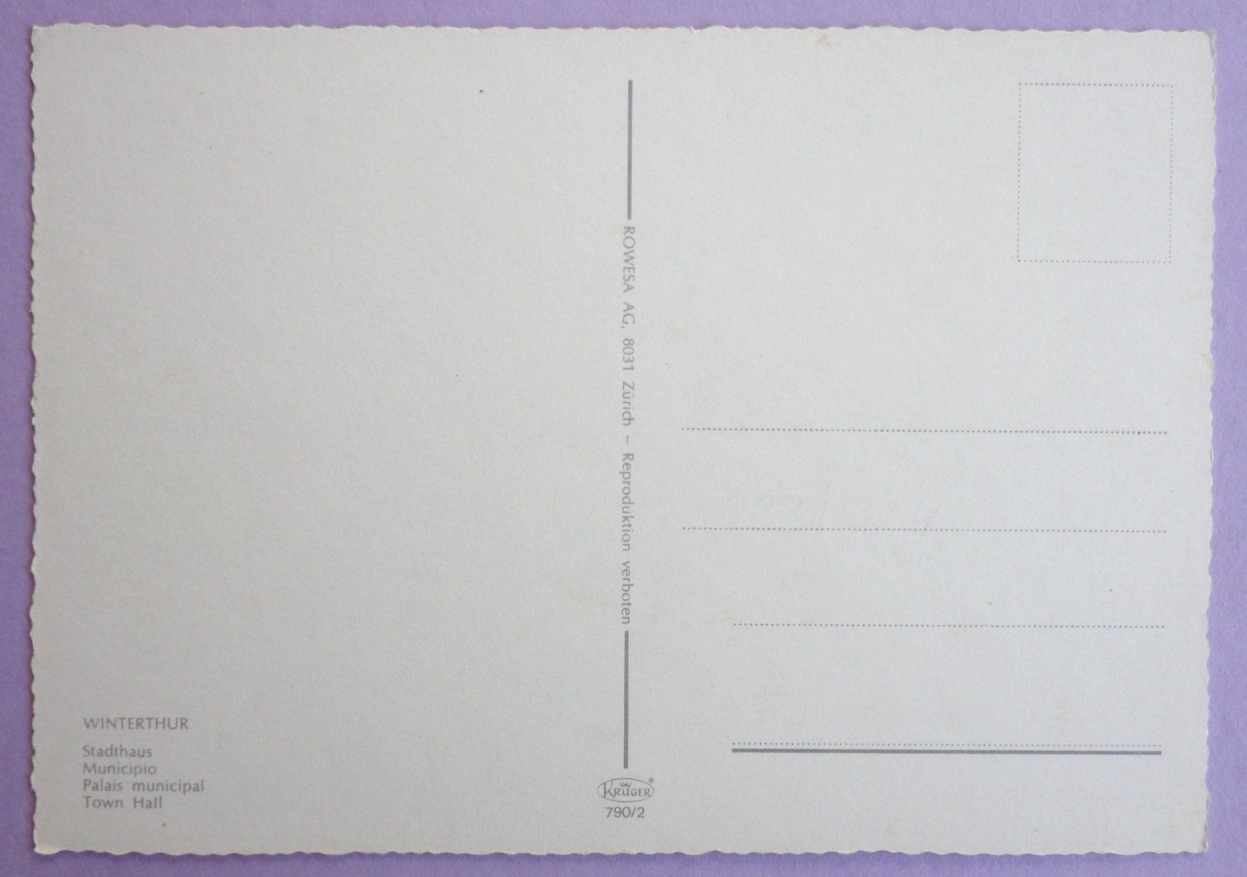 Cartes postales: Winterthur, Stadthaus – D'occasion à Fétigny par Billy2miny 1