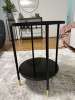 Beistelltisch schwarz Glas Metall Ikea