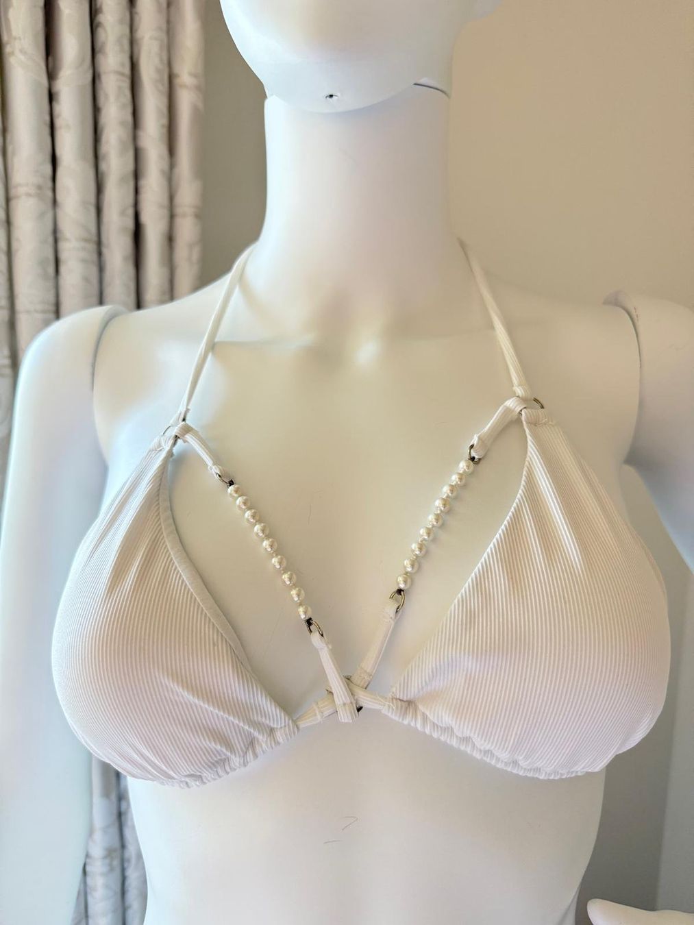 Costumi da bagno & Bikini: Monica Hansen, Bikini weiss, Gr.M/L – Usato da Oberarth venduto da SSS. 2
