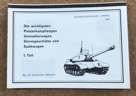 SCHWEIZER ARMEE 1957 PANZERKAMPFWAGEN UND 1.TEIL