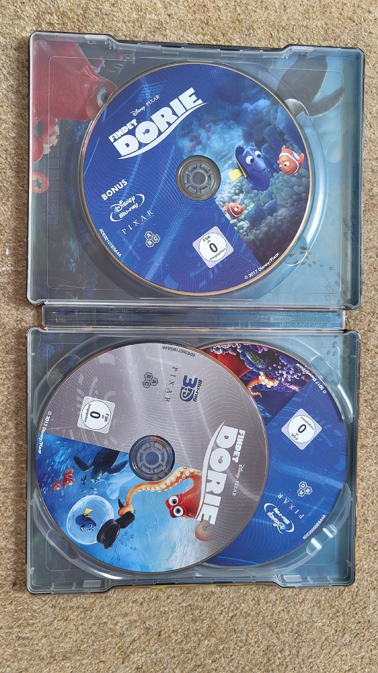 Tous les DVDs: Disney Finding Dory Steelbook Edition Blu-ray 3D  – D'occasion à Glattbrugg par har_jgc7 1