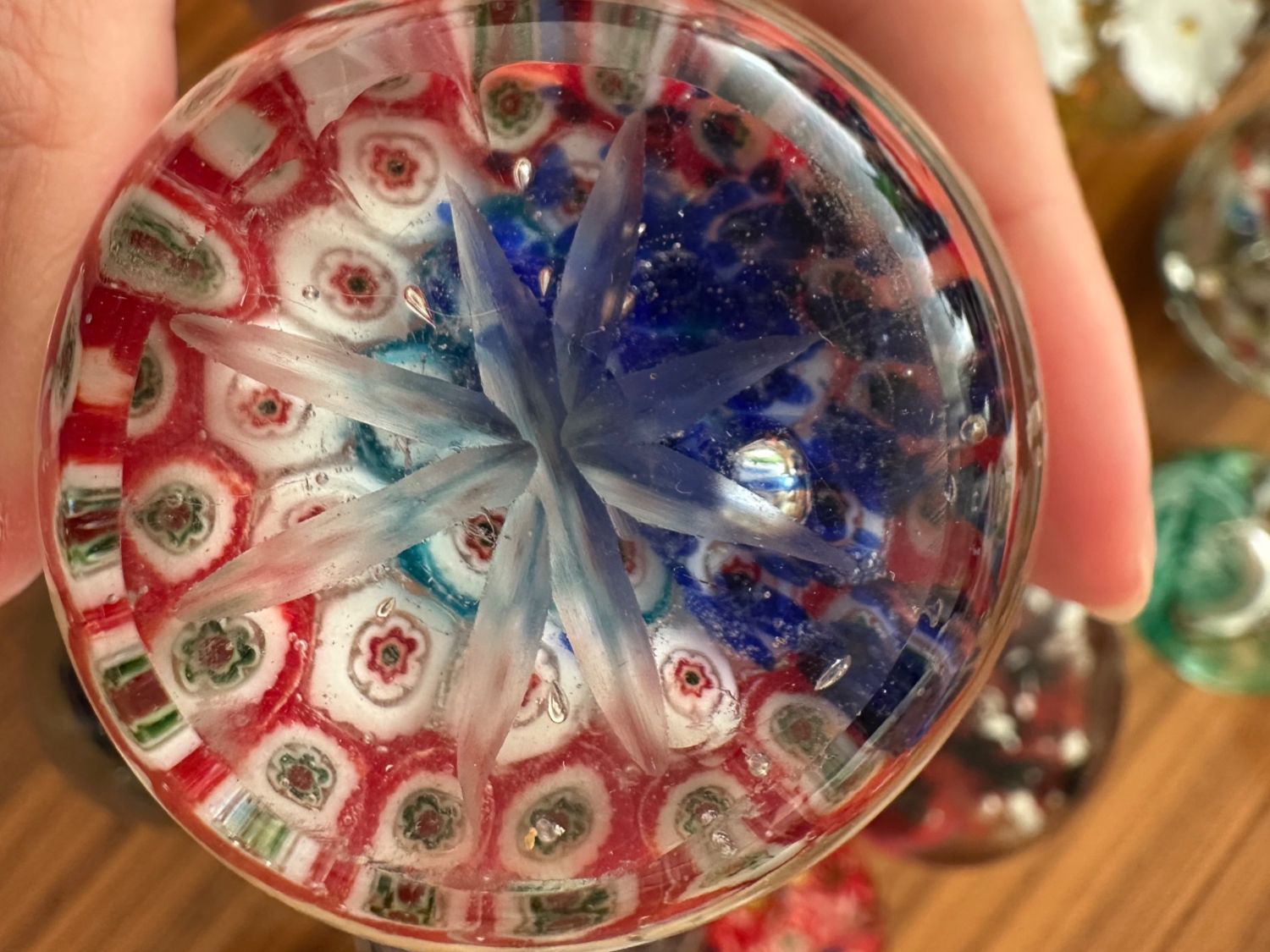 Murano Bicchieri: Sammlung aus verschiedenen Paperweights – Usato da Basel venduto da Pulcinella34 5