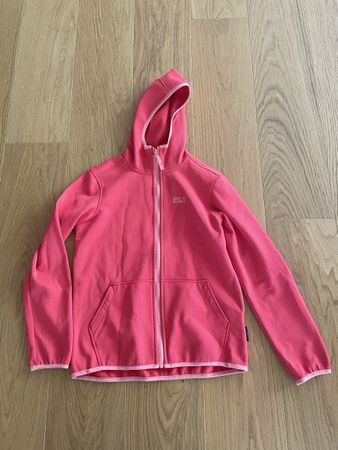 Jack Wolfskin Fleecejacke mit Kapuze pink Grösse S