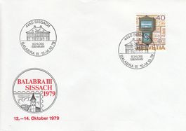 1979 BALABRA SISSACH 12.-14.10.1979 Stempel Schloss Ebenrain