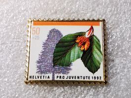Ansteckpin 68: Pro Juventute Briefmarke Helvetia