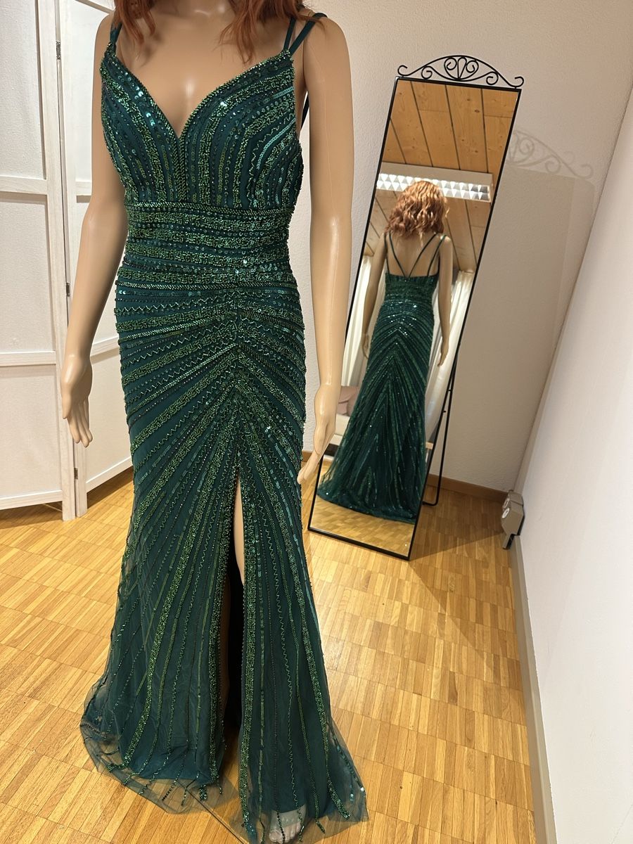 Vestiti: Evening Gown sequined green size s new – Nuovo (secondo la descrizione) da Appenzell venduto da mir_rqn6 5