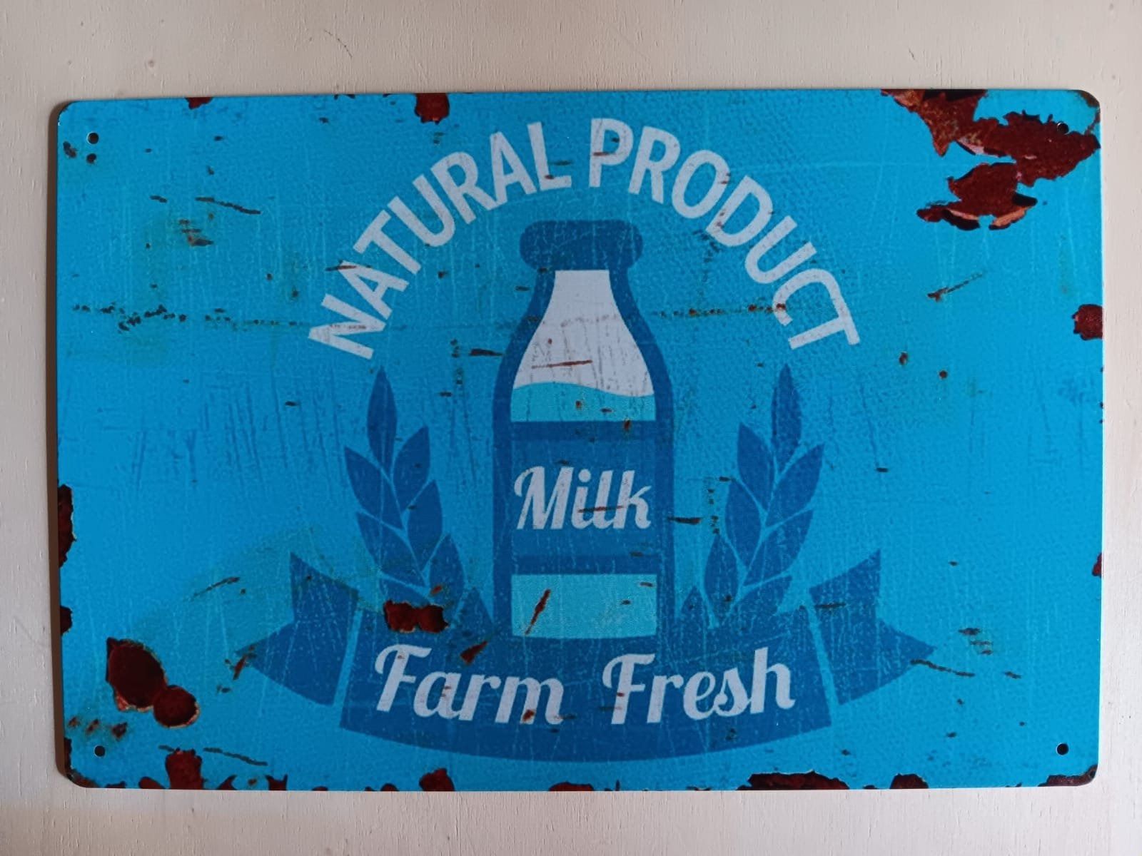 Insegne: Farm Fresh Milk Blechschild – Nuovo (secondo la descrizione) da Alberswil venduto da mech350